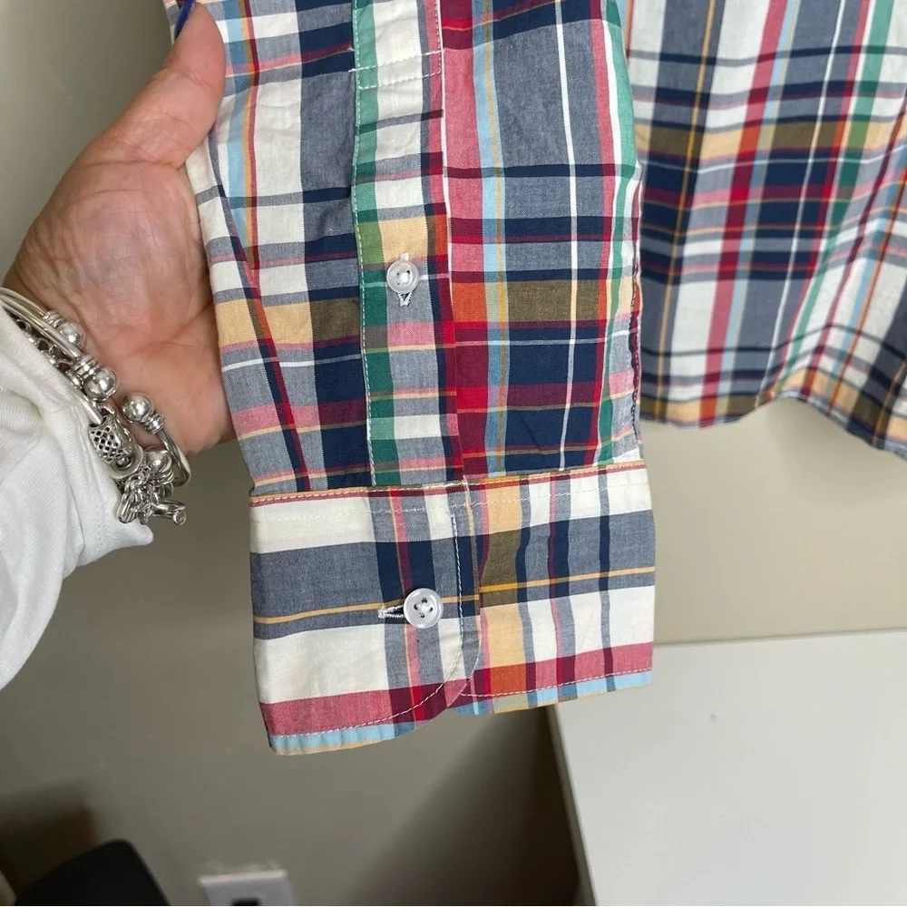 J. Crew Slim Untucked flex washed casual shirt